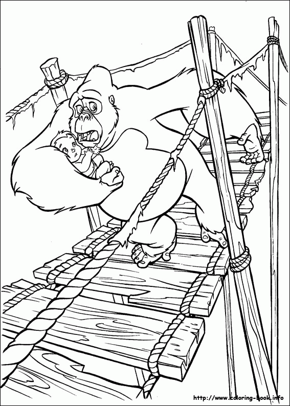 Tarzan kolorowanki